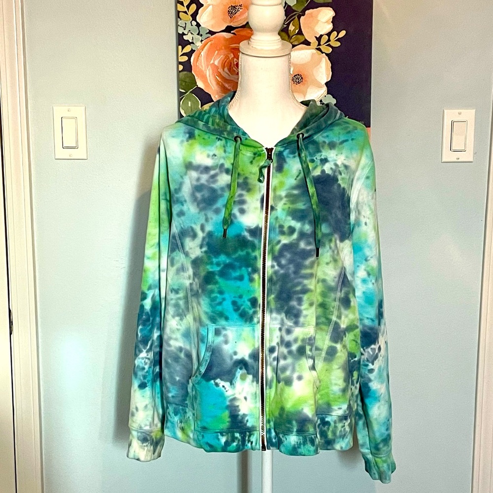 🌷Handmade Tie-Dye Hooded Jacket